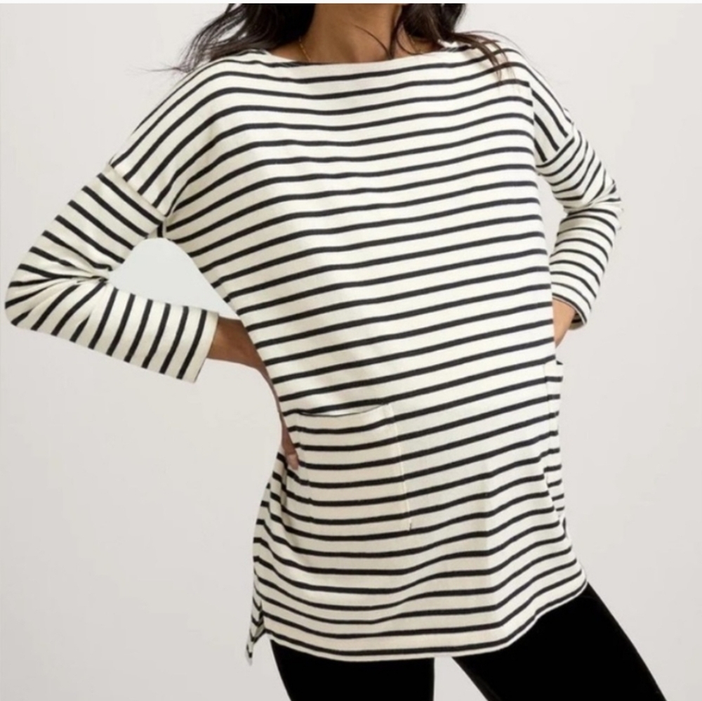 Hatch Classic Striped Long Sleeve Tee